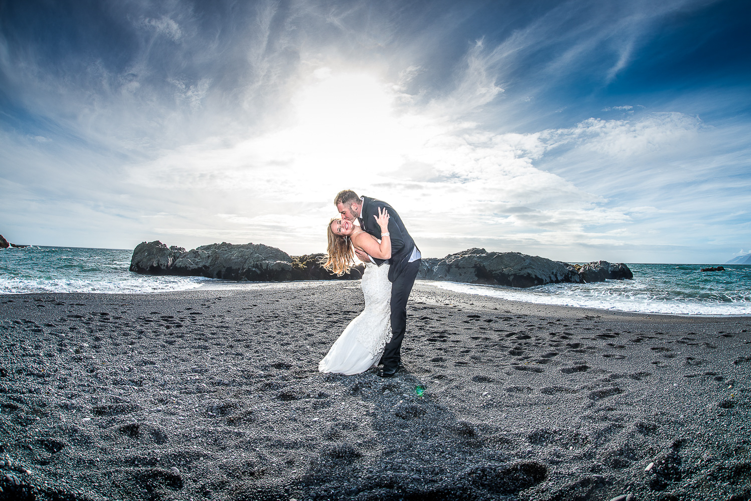  John and Danielle's Intimate Destination Wedding at Little Black Sands Beach in Shelter Cove  