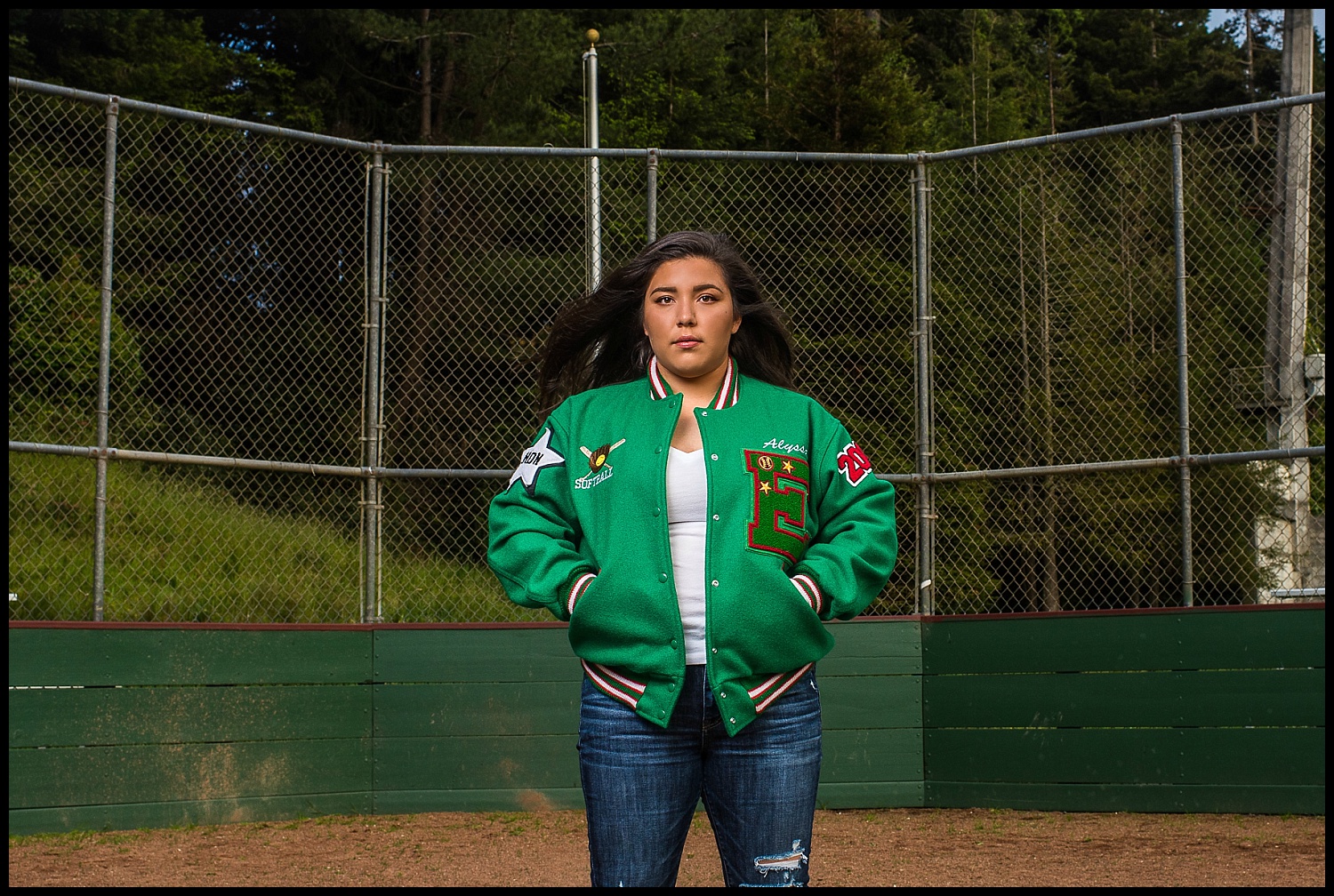 Alyssa's Eureka High Softball Sportrait Session 