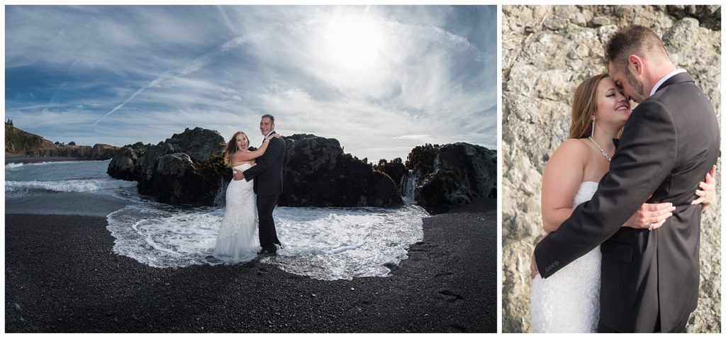 Shelter Cove Black Sands Beach Intimate Destination Wedding