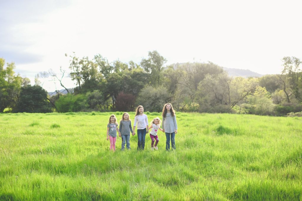 Spring Field Family Photos at Southern Humboldt Community Park